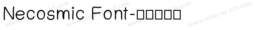 Necosmic Font字体转换